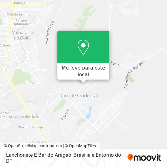 Lanchonete E Bar do Aragao mapa