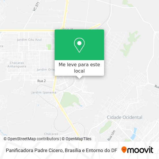 Panificadora Padre Cicero mapa