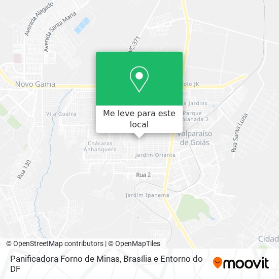 Panificadora Forno de Minas mapa