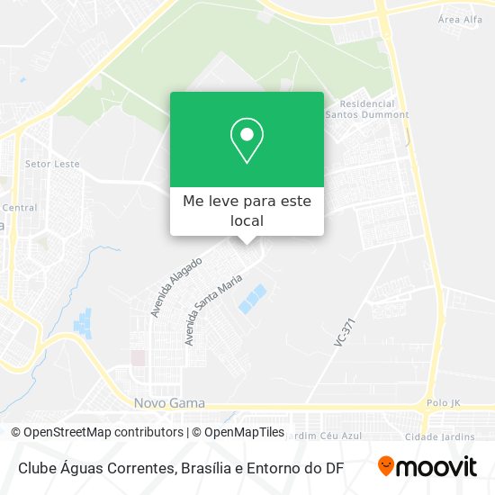 Como chegar até Clube Águas Correntes em Santa Maria de Ônibus?