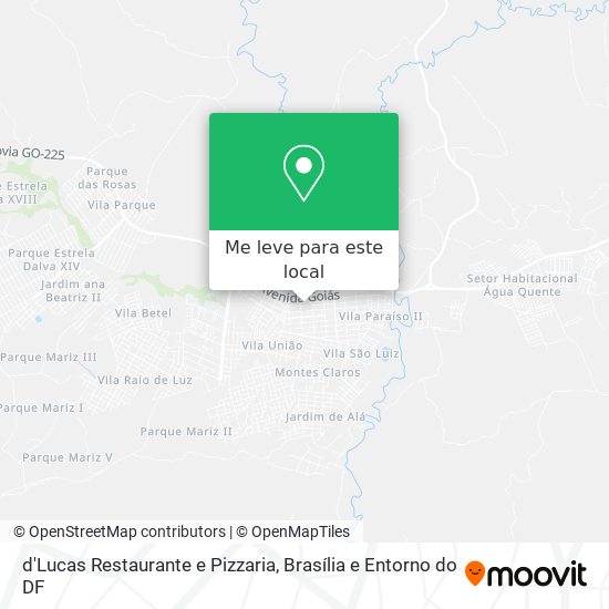 d'Lucas Restaurante e Pizzaria mapa