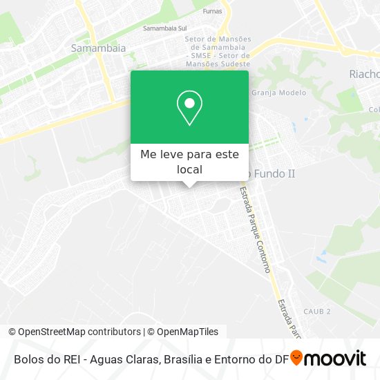 Bolos do REI - Aguas Claras mapa