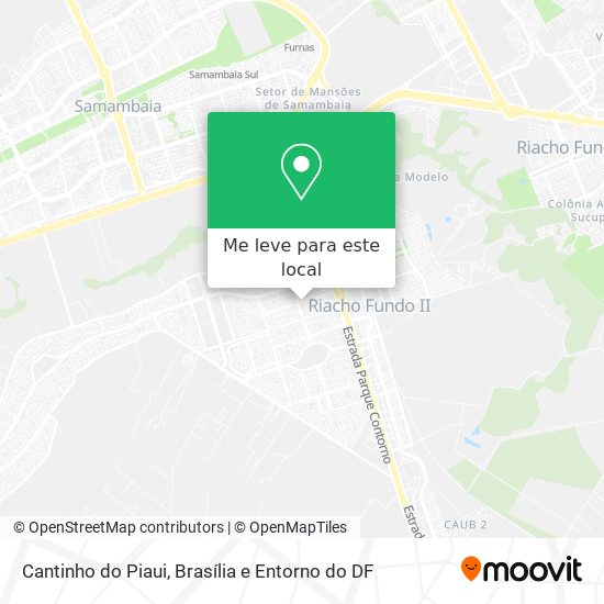 Cantinho do Piaui mapa