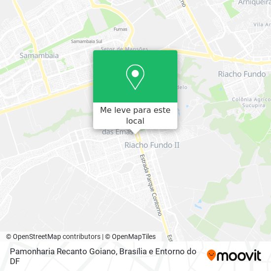 Pamonharia Recanto Goiano mapa