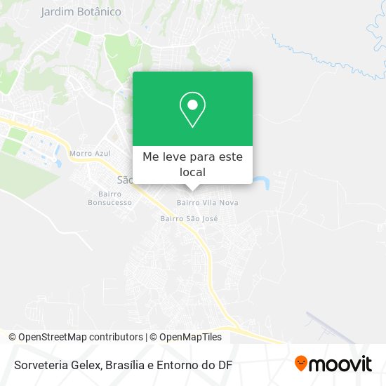 Sorveteria Gelex mapa