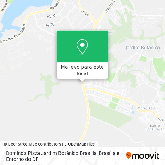 Domino's Pizza Jardim Botânico Brasilia mapa