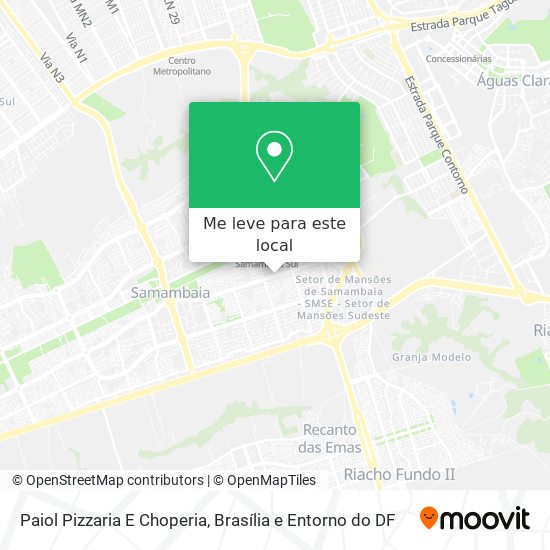 Paiol Pizzaria E Choperia mapa