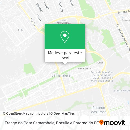 Frango no Pote Samambaia mapa