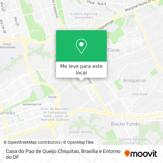 Casa do Pao de Queijo Chiquitao mapa