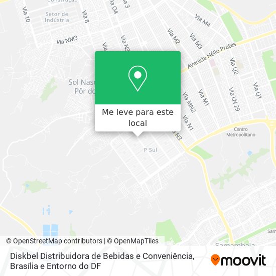 Diskbel Distribuidora de Bebidas e Conveniência mapa