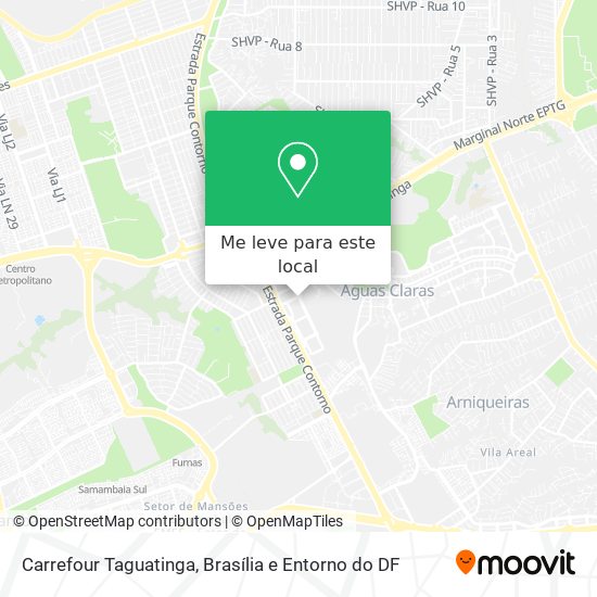 Carrefour Taguatinga mapa