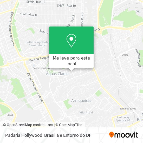 Padaria Hollywood mapa
