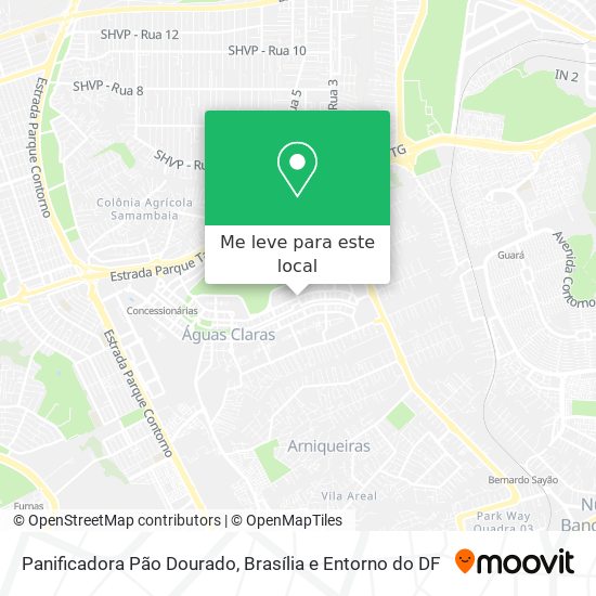 Panificadora Pão Dourado mapa