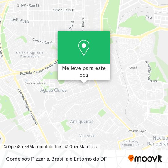 Gordeixos Pizzaria mapa
