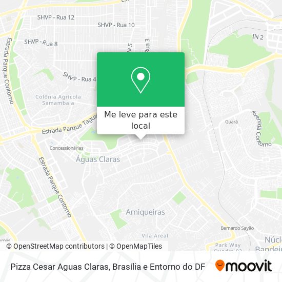 Pizza Cesar Aguas Claras mapa