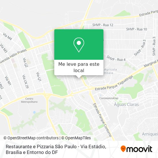 Restaurante e Pizzaria São Paulo - Via Estádio mapa