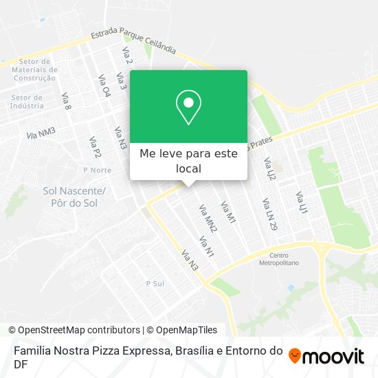 Familia Nostra Pizza Expressa mapa