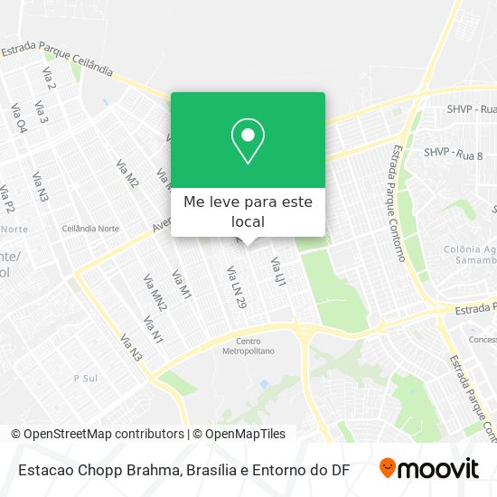 Estacao Chopp Brahma mapa