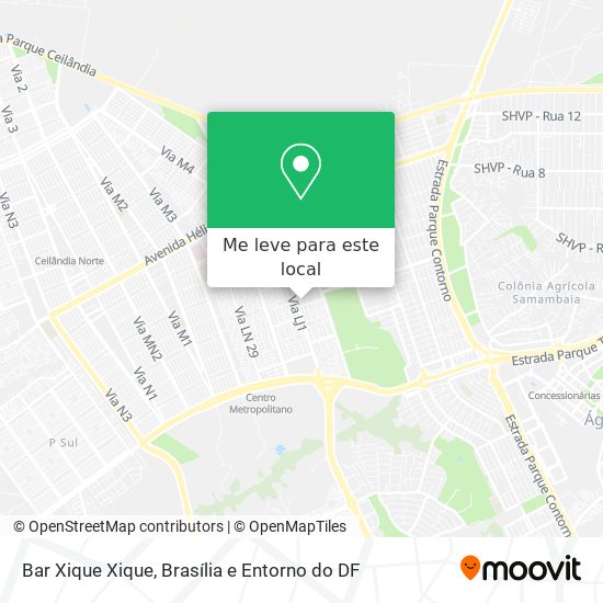 Bar Xique Xique mapa