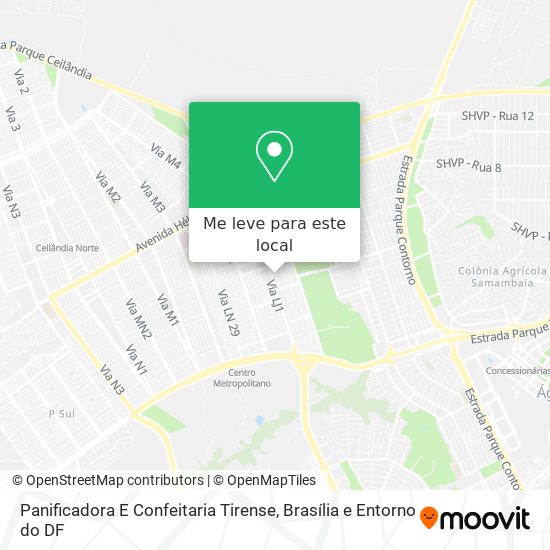 Panificadora E Confeitaria Tirense mapa