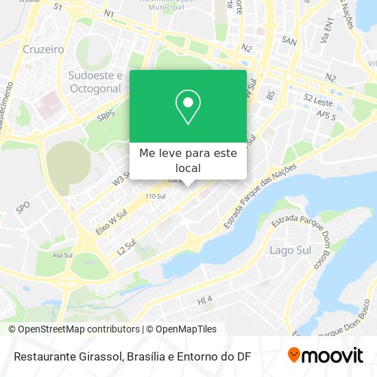Restaurante Girassol mapa
