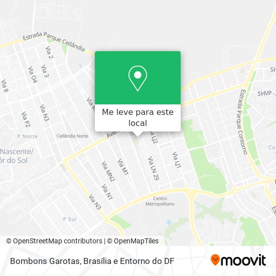 Bombons Garotas mapa