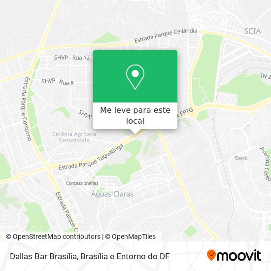 Dallas Bar Brasília mapa