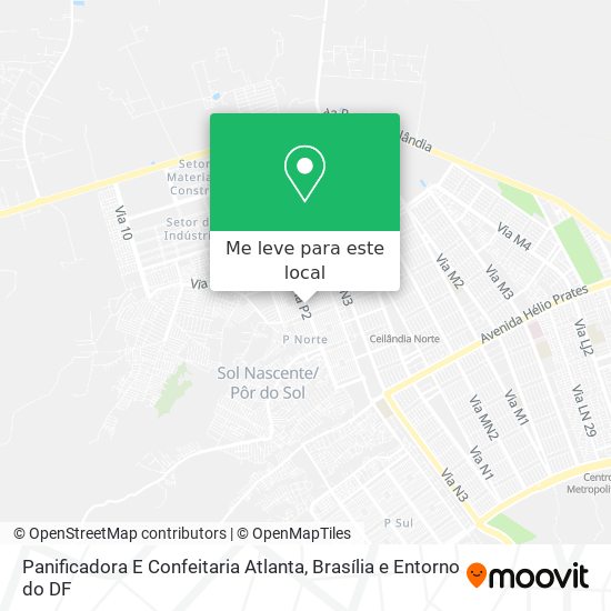 Panificadora E Confeitaria Atlanta mapa