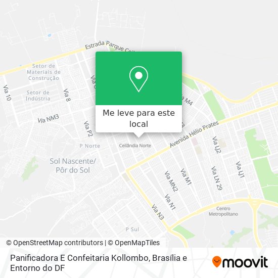 Panificadora E Confeitaria Kollombo mapa