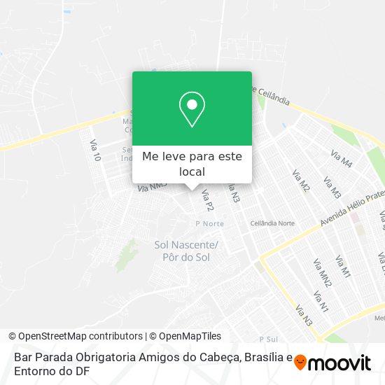 Bar Parada Obrigatoria Amigos do Cabeça mapa
