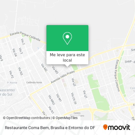 Restaurante Coma Bem mapa