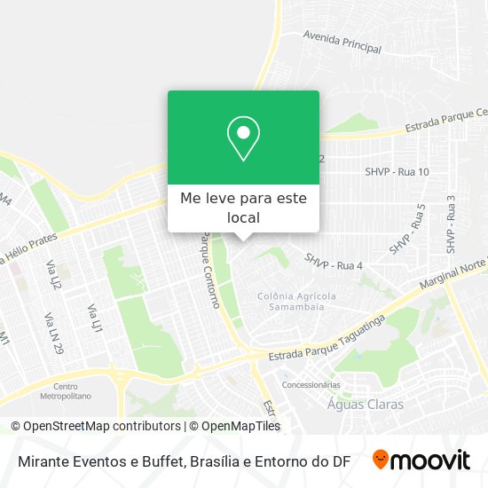 Mirante Eventos e Buffet mapa