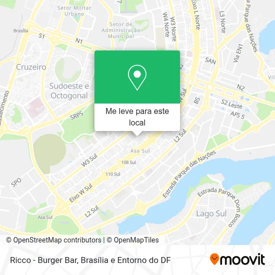 Ricco - Burger Bar mapa