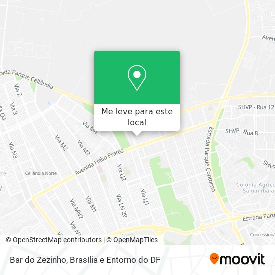 Bar do Zezinho mapa