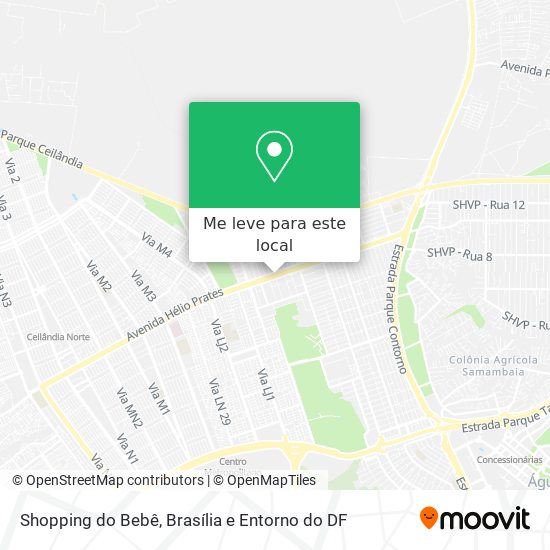 Shopping do Bebê mapa