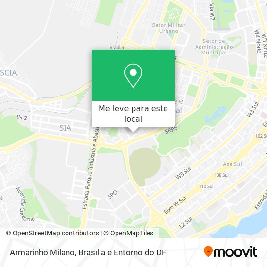 Armarinho Milano mapa