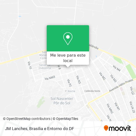 JM Lanches mapa