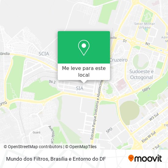 Mundo dos Filtros mapa