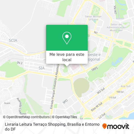 Livraria Leitura Terraço Shopping mapa