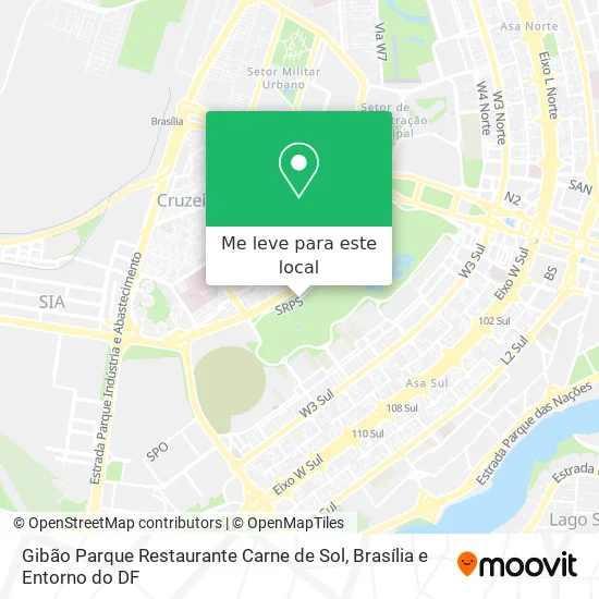 Gibão Parque Restaurante Carne de Sol mapa