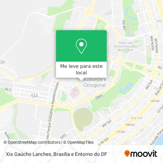 Xis Gaúcho Lanches mapa