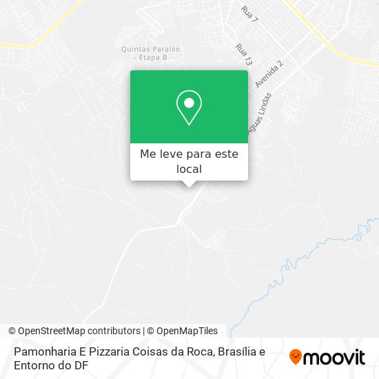 Pamonharia E Pizzaria Coisas da Roca mapa