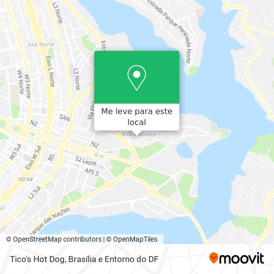 Tico's Hot Dog mapa