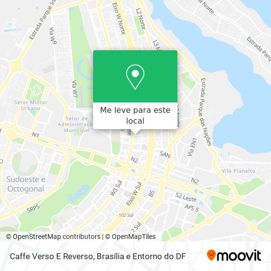 Caffe Verso E Reverso mapa
