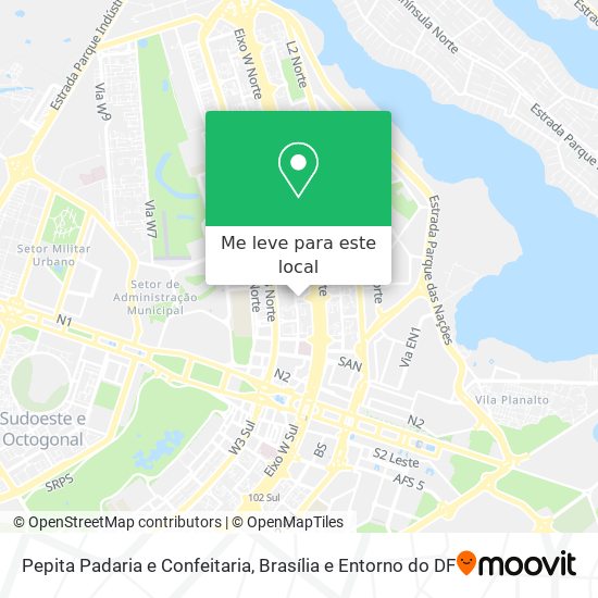 Pepita Padaria e Confeitaria mapa