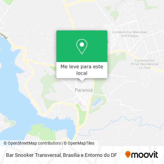 Bar Snooker Transversal mapa