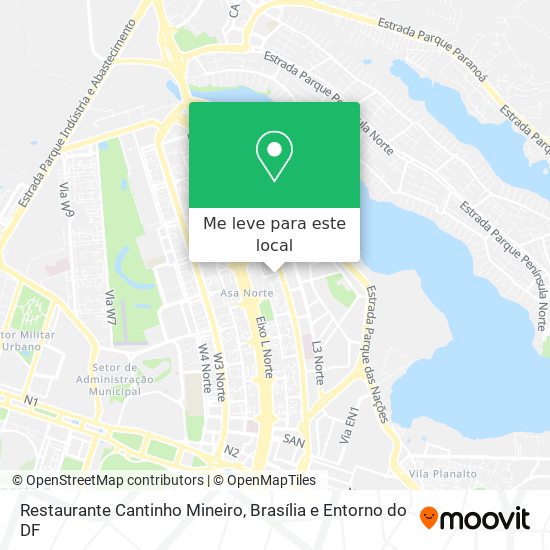 Restaurante Cantinho Mineiro mapa