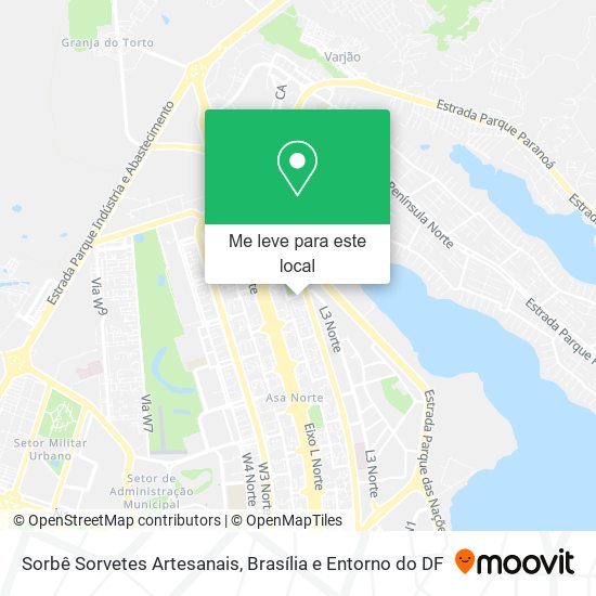 Sorbê Sorvetes Artesanais mapa