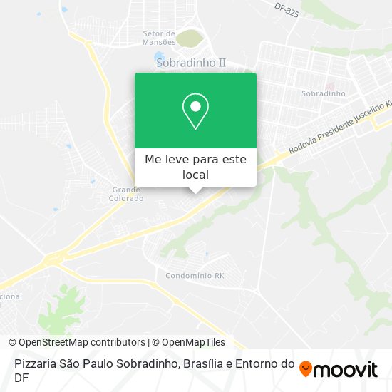 Pizzaria São Paulo Sobradinho mapa