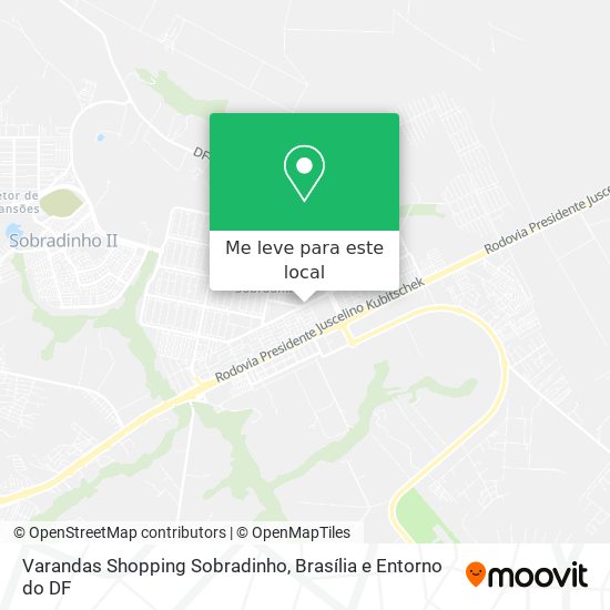 Varandas Shopping Sobradinho mapa